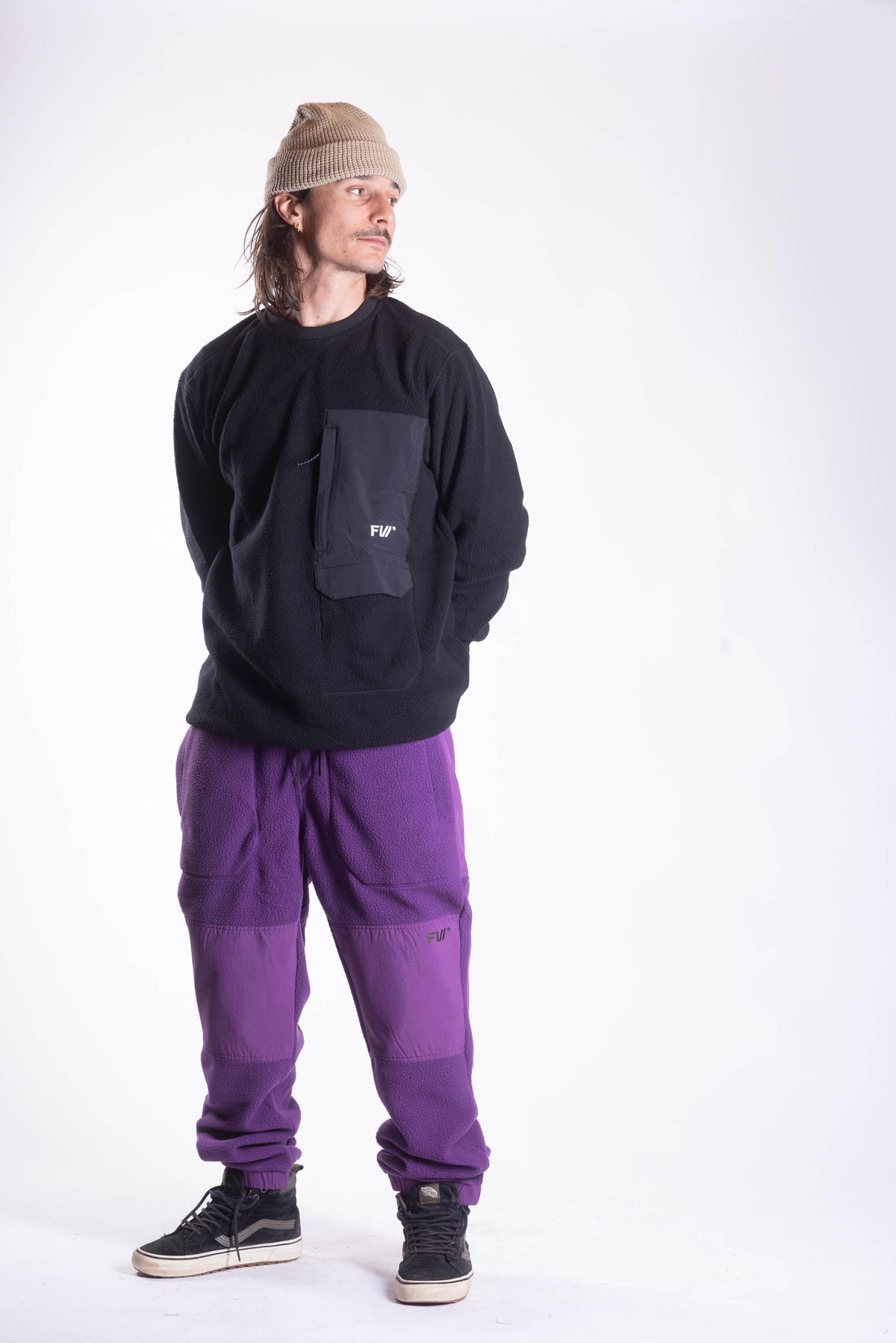 Sherpa Fleece Pant - Deep Purple