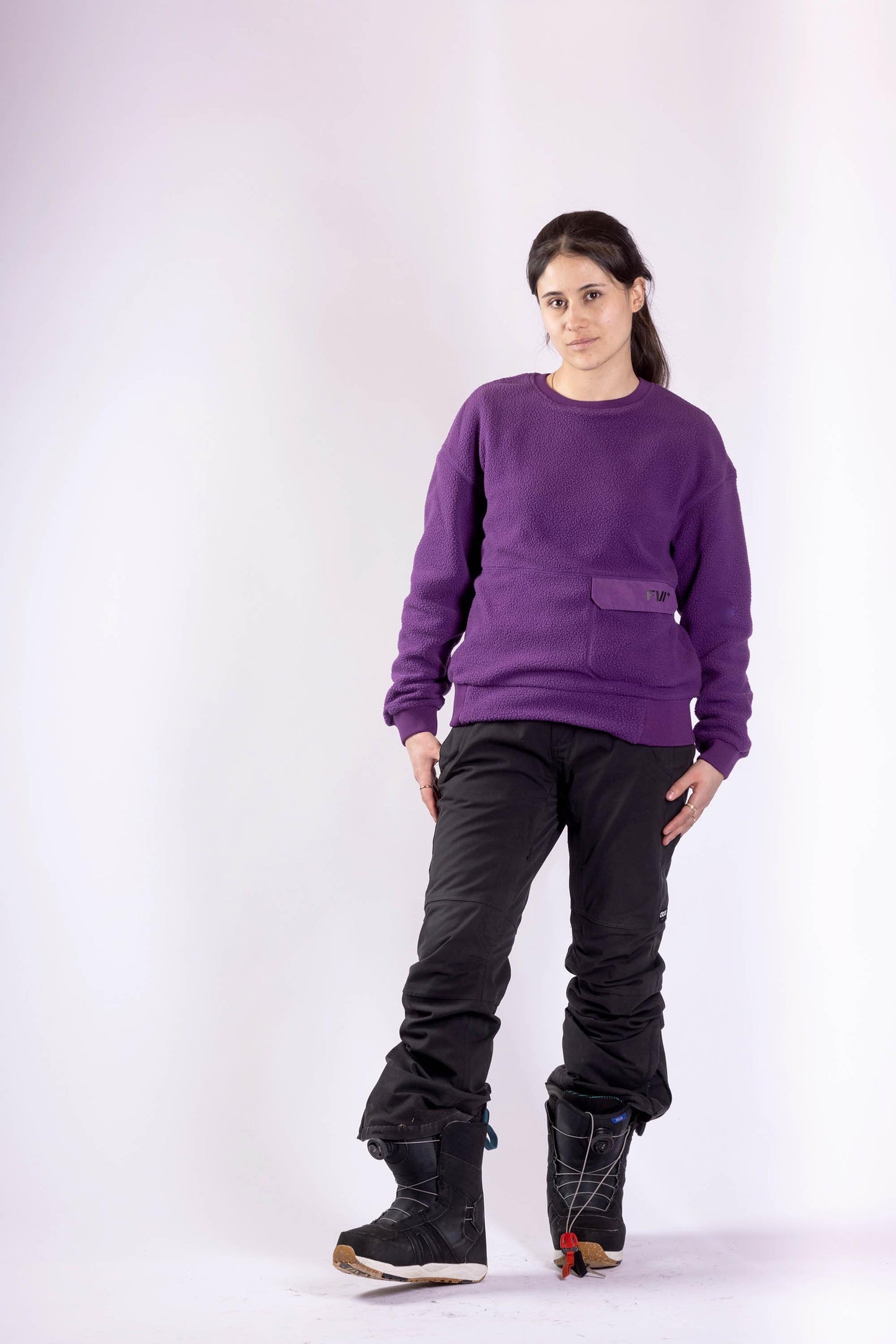 Women's Root Sherpa Crew - Deep Purple