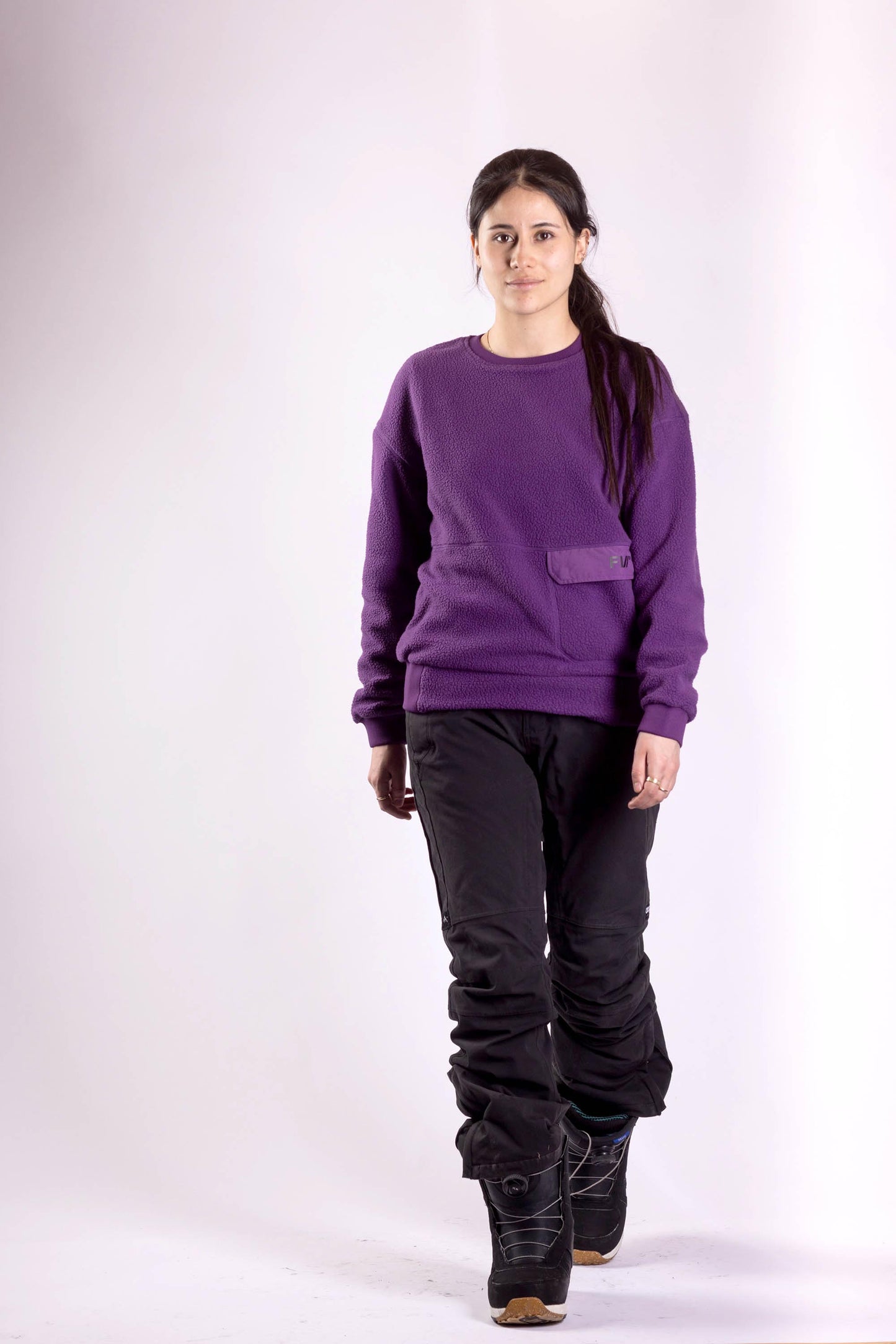 Women's Root Sherpa Crew - Deep Purple