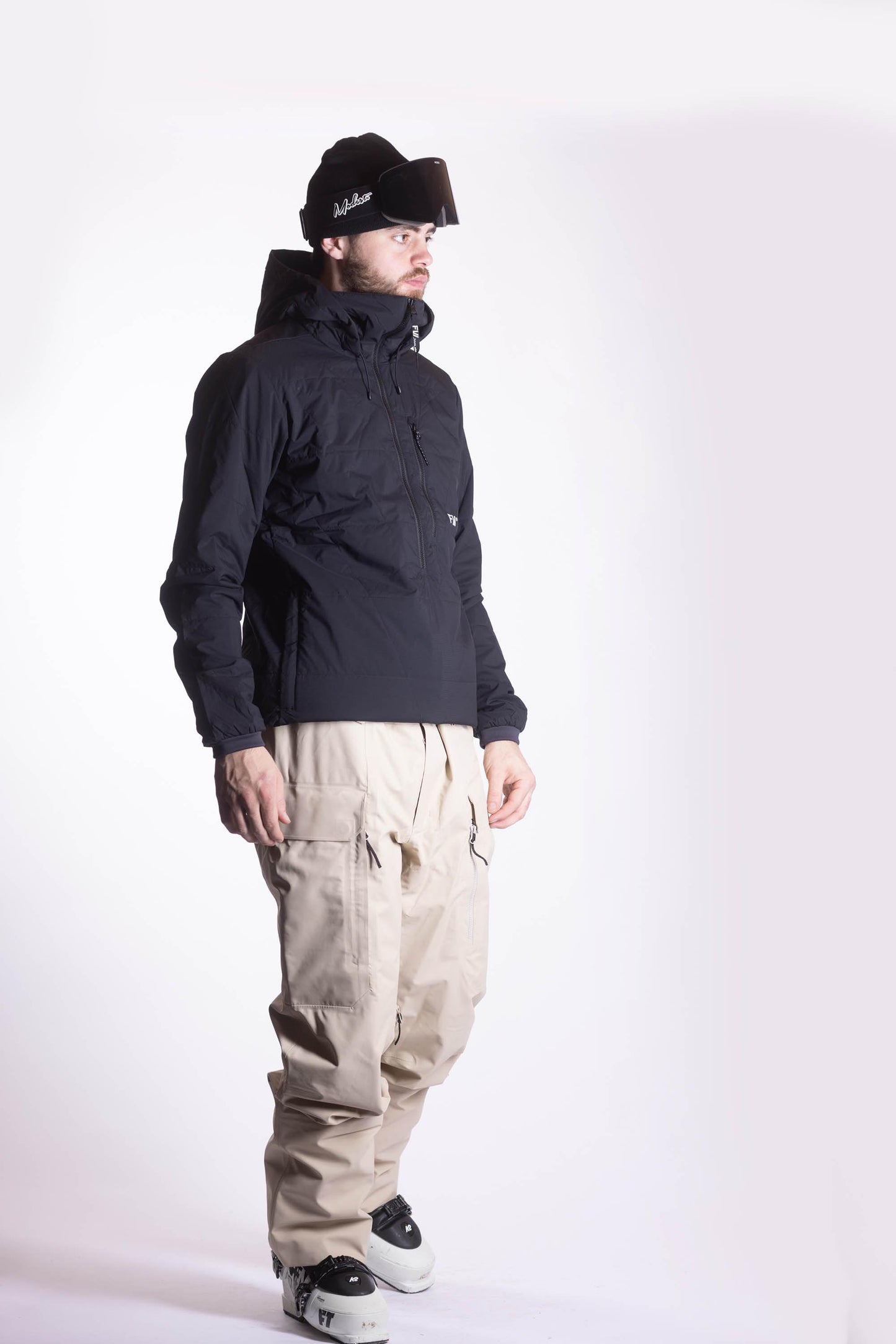 Manifest Quilted Anorak - Slate Black