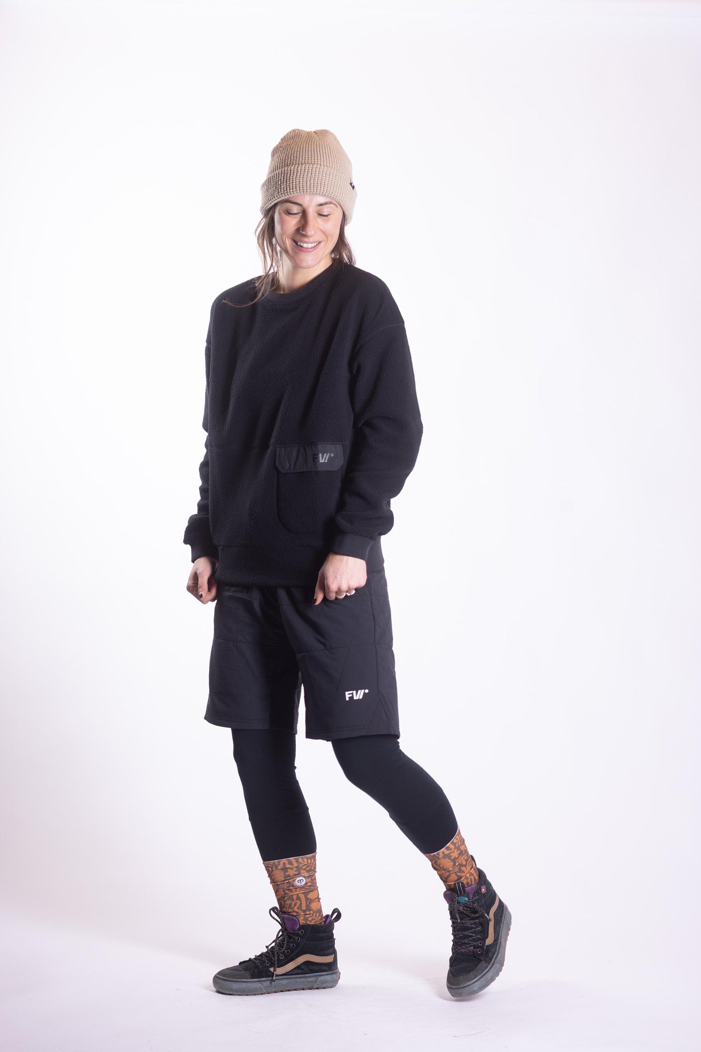 Women's Root Sherpa Crew - Slate Black