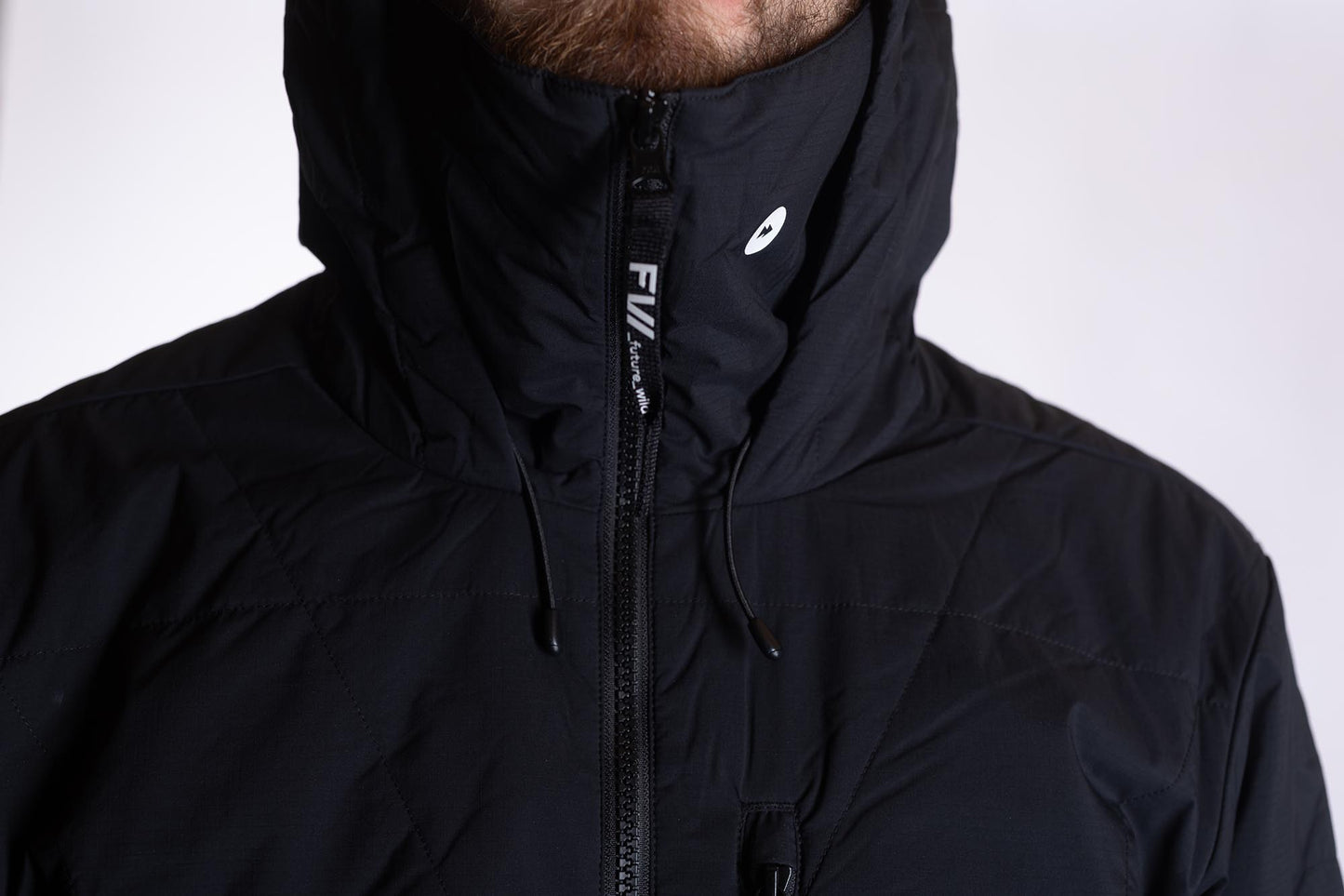 Manifest Quilted Anorak - Slate Black