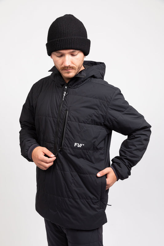 Manifest Quilted Anorak - Slate Black