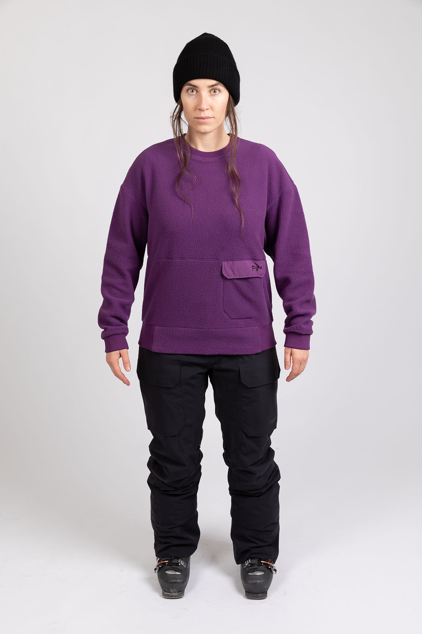 Women's Root Sherpa Crew - Deep Purple