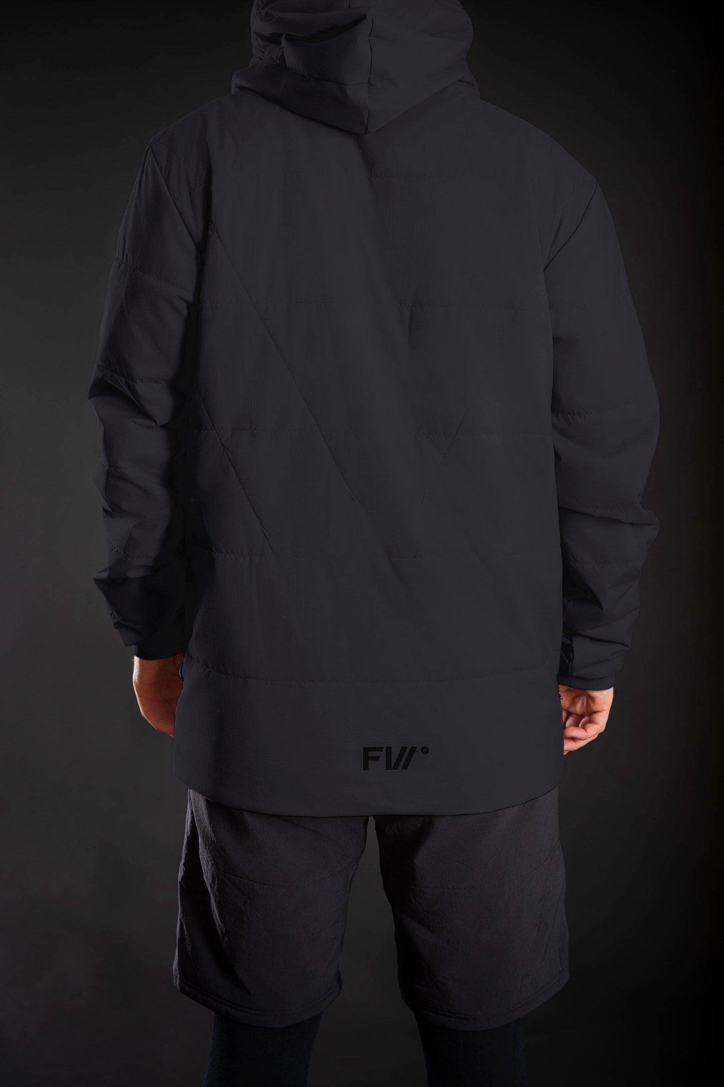 Manifest Quilted Anorak - Slate Black